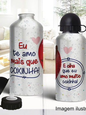 Squeeze de alumínio eu te amo mais que coxinha