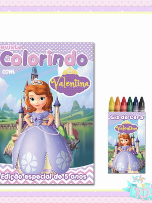 Kit colorir princesa sofia