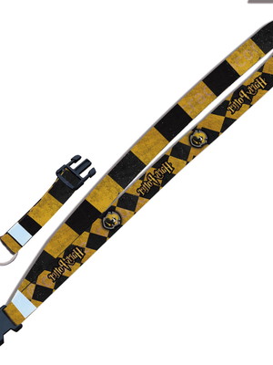 Cordão harry potter hufflepuff c0100p fecho bolsa e argola