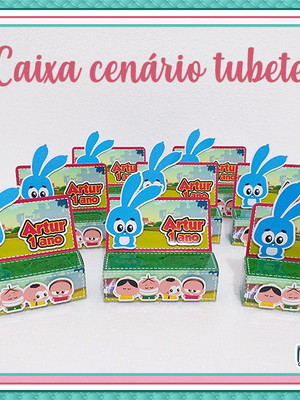 Caixa cenário para tubete 8cm