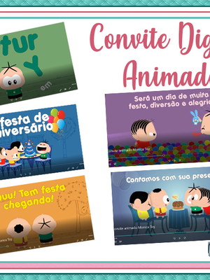 Convite digital animado vídeo