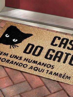 Capacho casa do gato