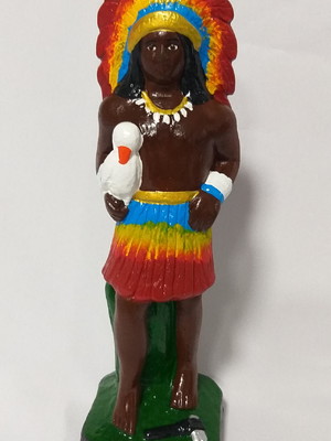 Caboclo ventania - 20 cm - gesso