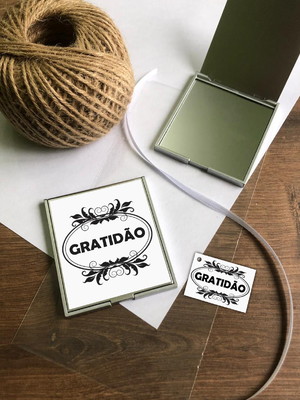 Espelho de bolsa dia das mulheres personalizado