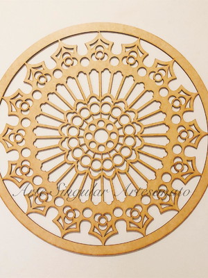 Mandala mdf cru 50 x 50