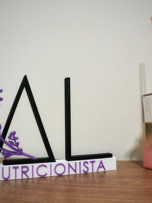 Placa profissional - nutricionista
