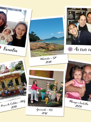 Foto estilo polaroid com ímã – kit com 60