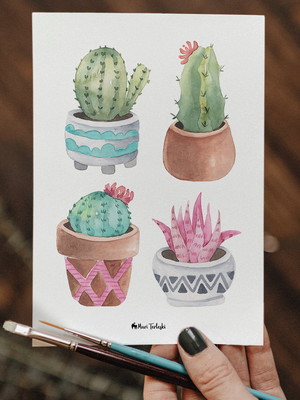 Print a5 - cactos