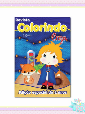Livrinho de colorir pequeno príncipe