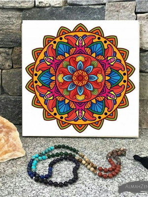 Placa decorativa mandala integração