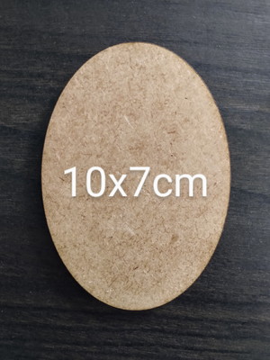 Aplique mdf - oval 10x7 cm