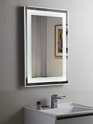Espelho retangular com iluminação de led - 45cm x 60cm