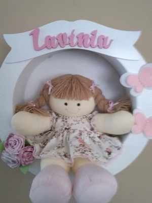 Nicho enfeite porta maternidade boneca