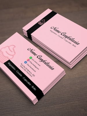 Cartão de visita confeitaria 1000 unidades mod.03