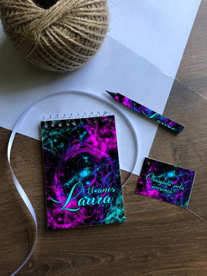 Bloquinho neon personalizado