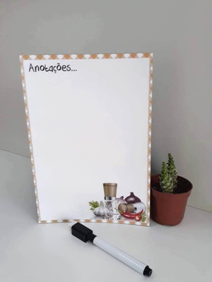 Imã de geladeira porta-recados personalizado