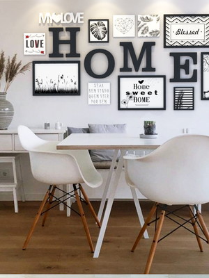 Conjunto quadros e letras home - blessed + sweet home