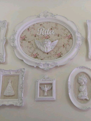 Decoração quarto provençal com linho/rita