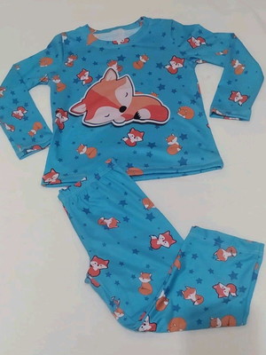 Pijama infantil manga longa raposa