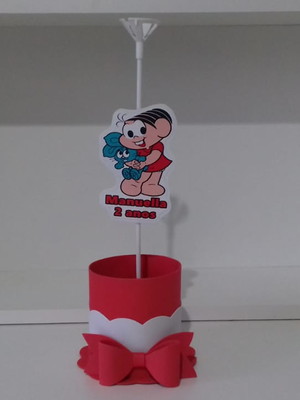Kit com 10 centro / enfeite de mesa mônica