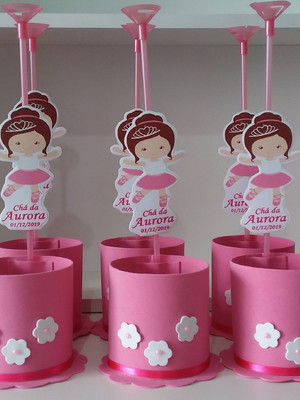 Kit com 10 centro / enfeite de mesa bailarina - mod 1