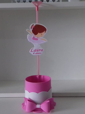 Kit com 10 centro / enfeite de mesa bailarina - mod 3