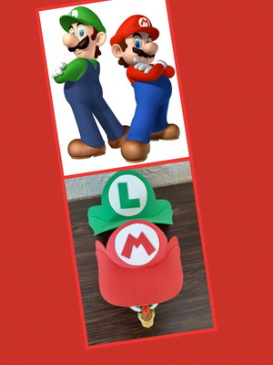 Viseira mário ou luigi bros