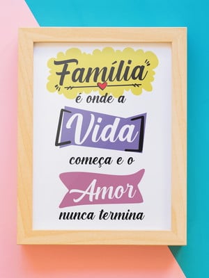 Quadro digital família
