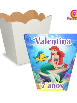 Adesivo para cachepô ariel pequena sereia