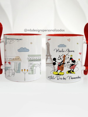 Caneca com colher personalizada