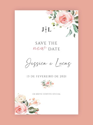 Save the new date | mudança data do casamento