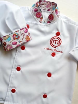 Dólmã infantil algodão com chapéu