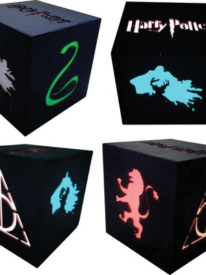Luminaria harry potter em lampada