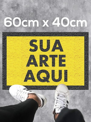 Capacho personalizado - 60cm x 40cm