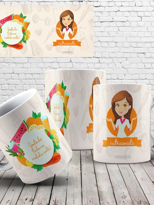 Caneca profissão nutrição