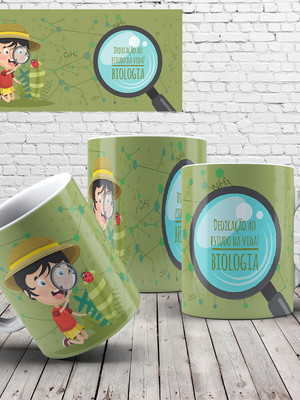 Caneca profissão biologia