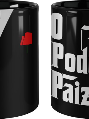 Caneca o poderoso paizão preta personalizada caneca poderoso