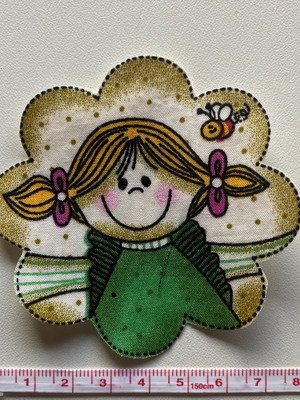 2 patch aplique termocolante boneca #8 ( 2 unidades )