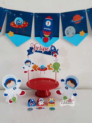 Kit festa em casa astronauta