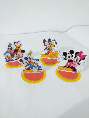 Aplique 3d turma do mickey