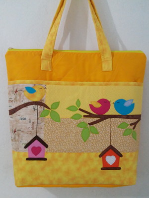 Bolsa patchwork professora