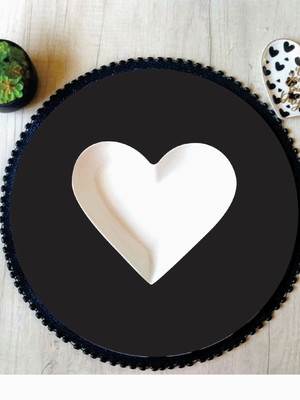 Capa para sousplat preto