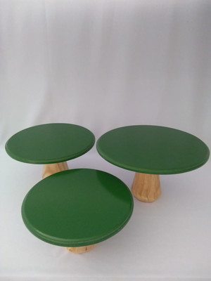 Trio boleiras cogumelos mdf