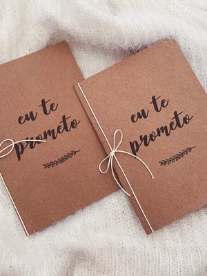 Caderno de votos casamento - par