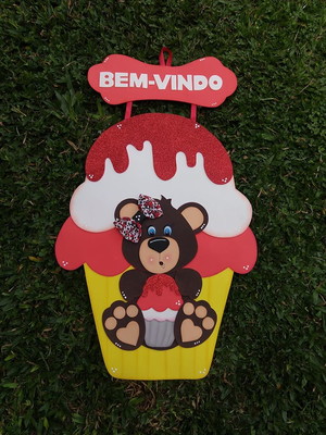 Placa de porta em eva
