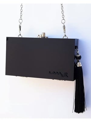 Bolsa de acrílico lisa com tassel
