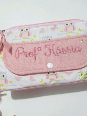 Estojo personalizado em tecido