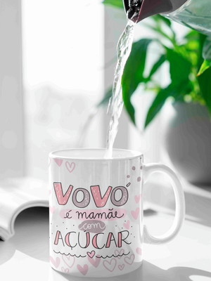 Caneca vovó é mãe com açúcar