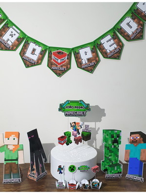 Kit festa em casa | minecraft