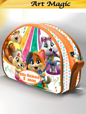 Necessaire os buffycats 44 gatos 16cmx10cm